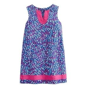 Vineyard Vines School of Whales Shift Dress Girls Size 14
